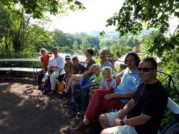 Start im Garten des Göschenhauses